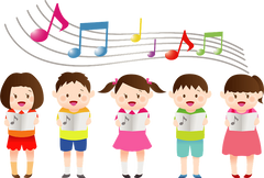 Children Singing Music Clipart